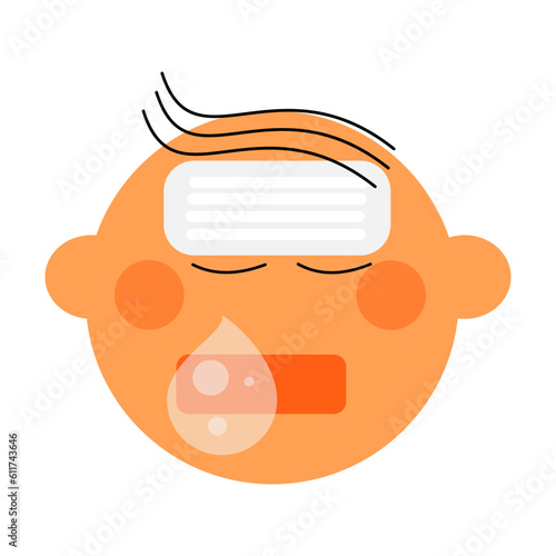 Runny nose in babies.