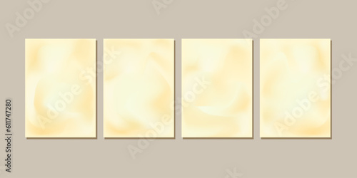 Set of wedding backgrounds, craft effect, vintage style. Mockup. Empty for text. Elegance vector illustration.