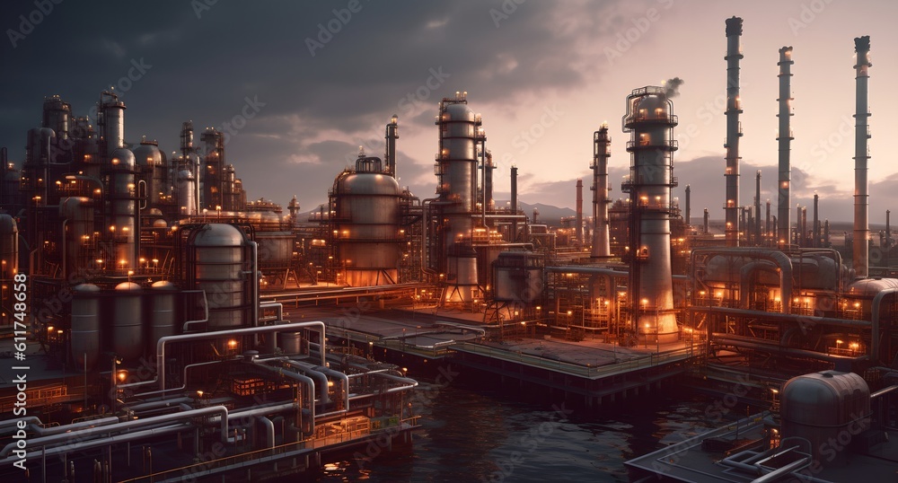 Industrial factory, Generative AI Industrial factory, Generative AI