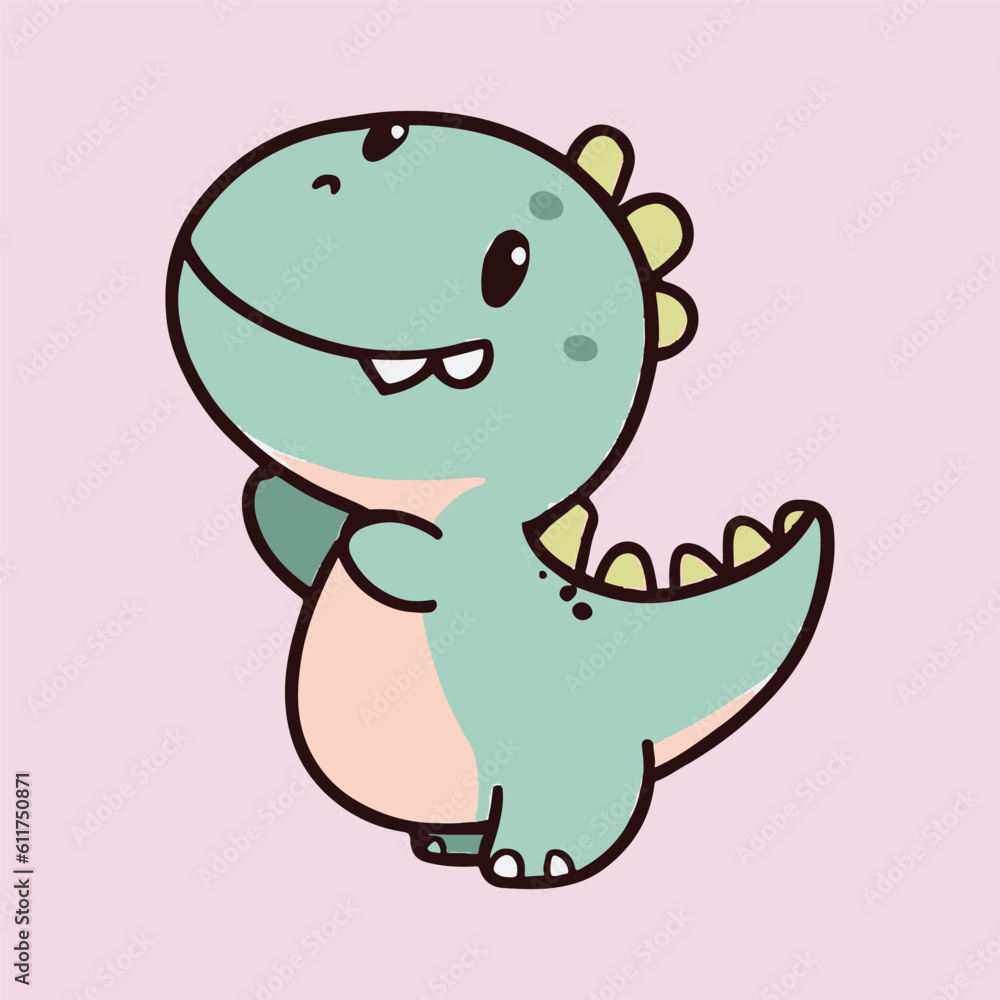 kawaii cute happy dinosaur t shirt design kawaii cute happy dinosaur t shirt design