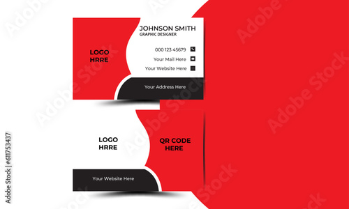 modern business card design . double sided business card design template   creative business card design