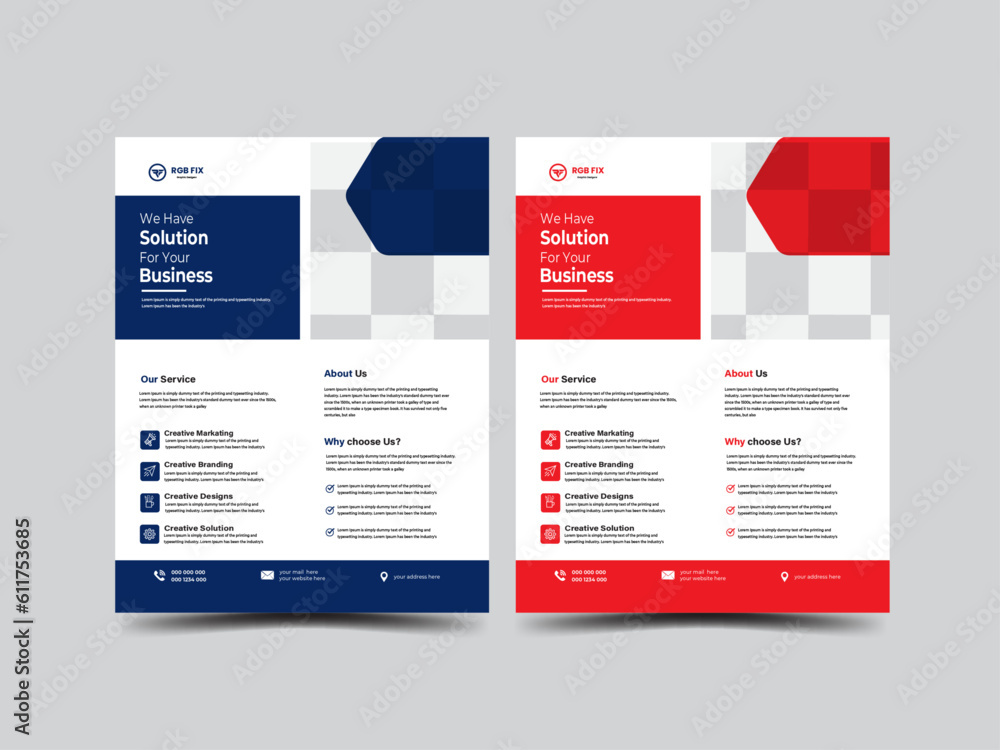 Obraz premium Corporate Flyer Template