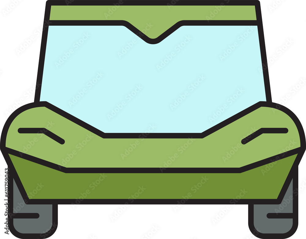 car front view icon car front view icon