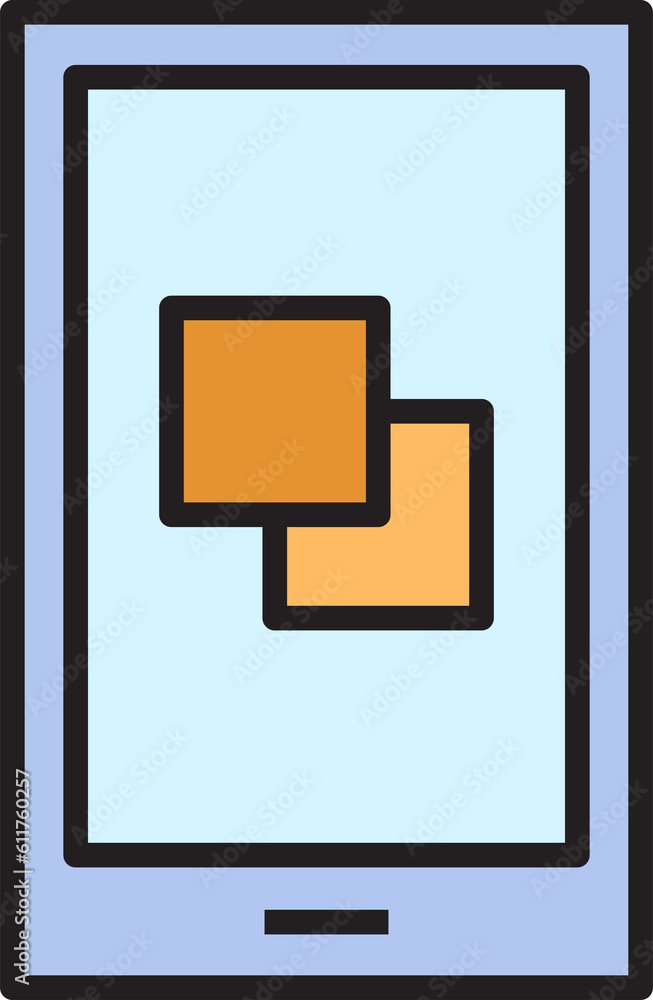 smartphone and layers icon smartphone and layers icon