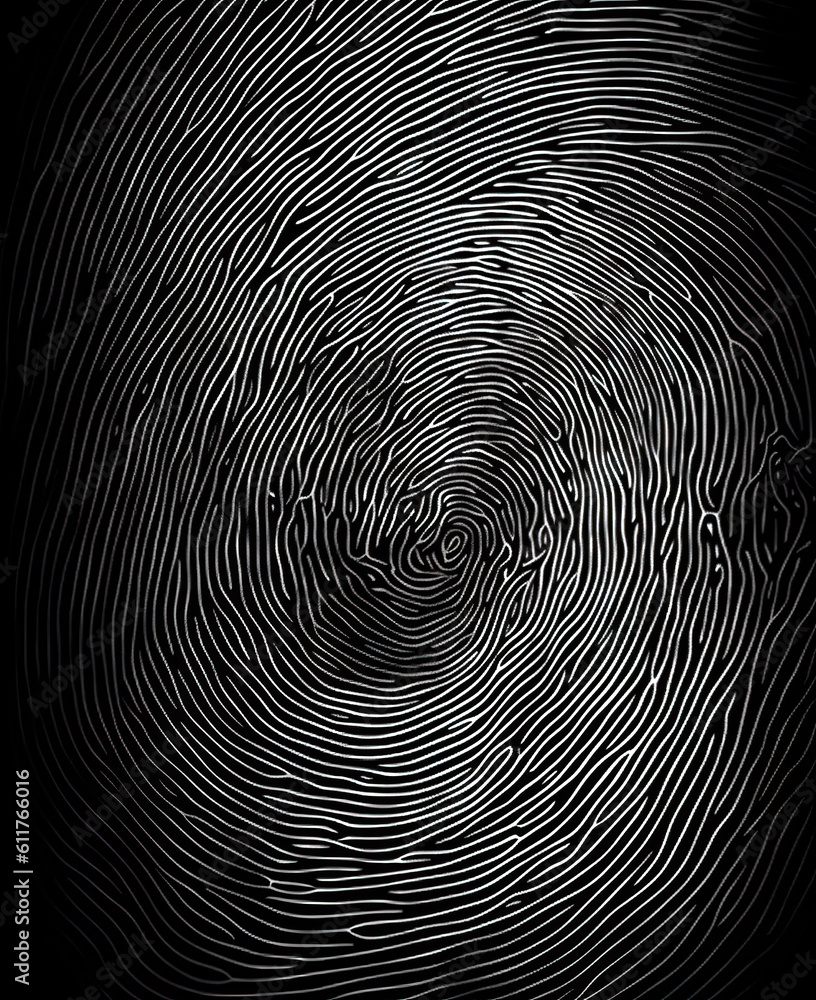 Abstract background in fingerprint tech style for background texture.