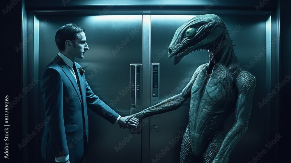 Portrait of a dark reptilian ruler, a secret agent ufo sits in a chair, a conspiracy of the Illuminati and Freemasons. Created in AI. Portrait of a dark reptilian ruler, a secret agent ufo sits in a chair, a conspiracy of the Illuminati and Freemasons. Created in AI.
