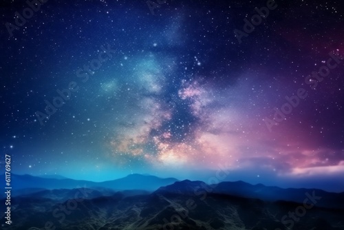 Background of the night August sky with stars. AI generated, human enhanced. © top images