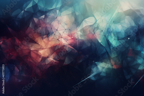 illustration background colours business night light star abstract banner wallpaper space. Generative AI.