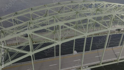 Flying over the Great South Bay Bridge in Long Island