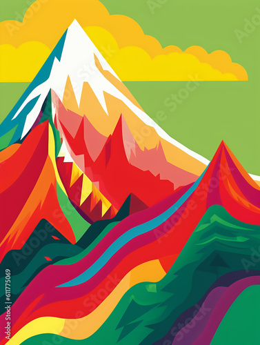 Himalaya Vibrant Mountain Peaks
