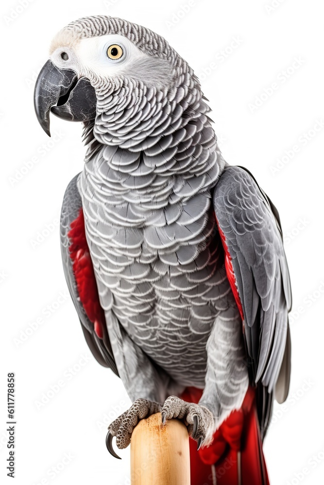 Obraz premium African Grey Parrot Profile