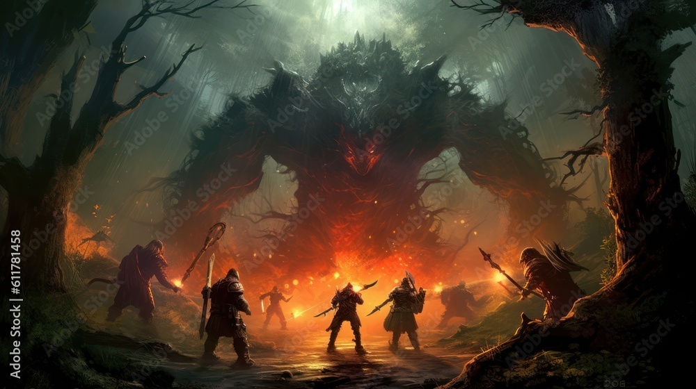 Fototapeta premium Role Playing Game Artwork 