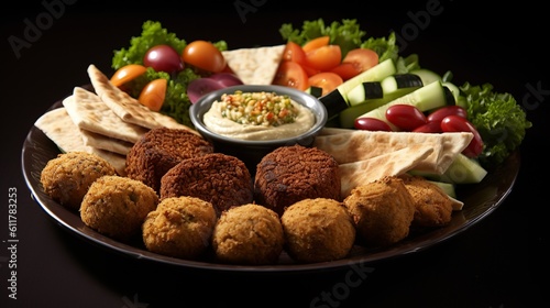 Savor the Falafel Feast: Delicious Platter of Flavors