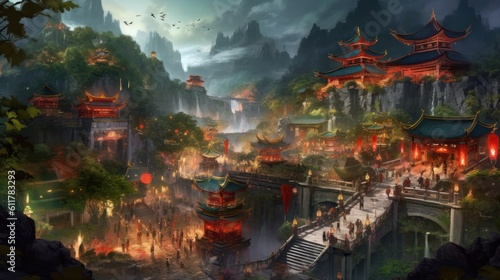 Chinese Style Fantasy Art © Damian Sobczyk