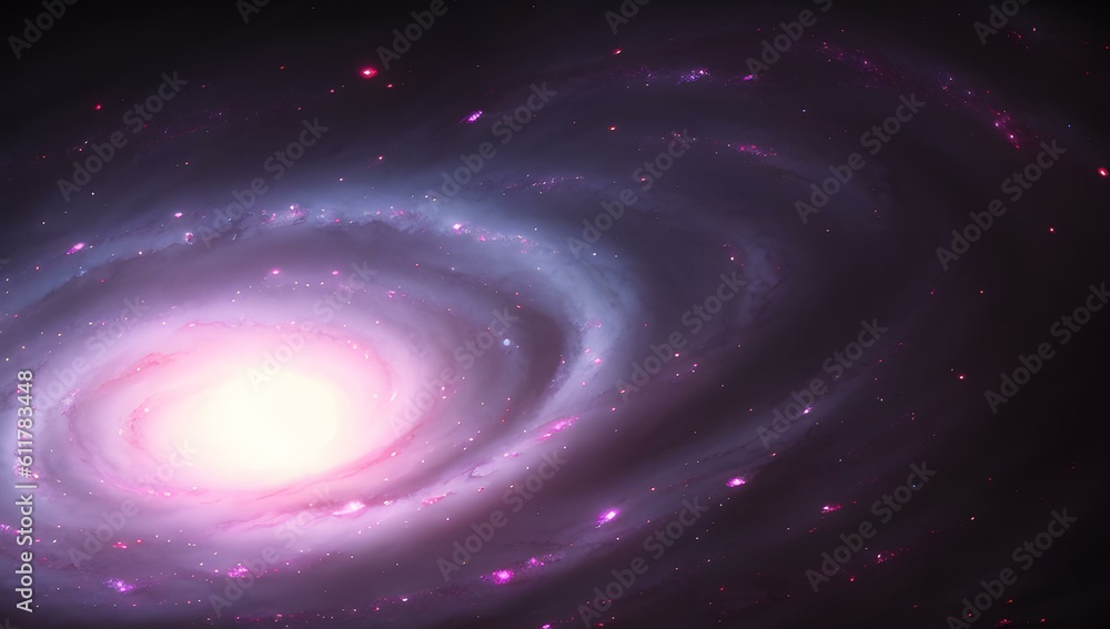 scientific render spiral galaxy | ai-generated