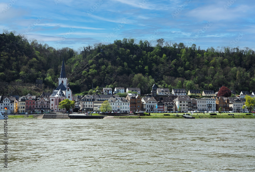 Fototapeta premium City view from Rhine