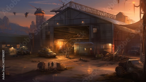 Military Base Game Artwork