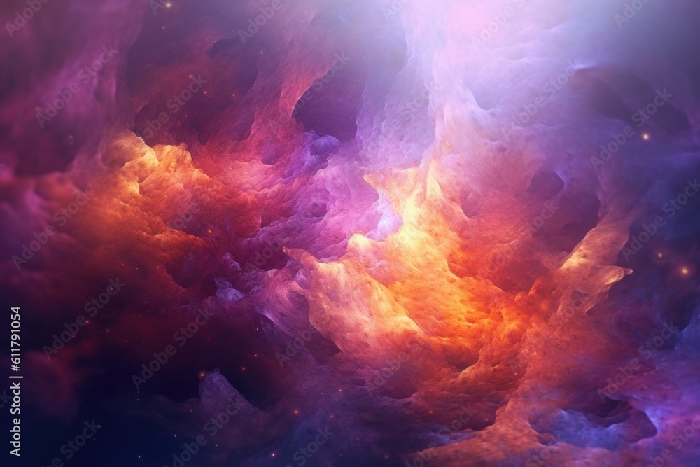 Universe frontier abstract ethereal technological purple - Generative AI