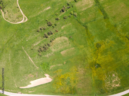 Aerial view of Sredna Gora Mountain, Bulgaria photo