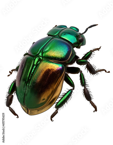 green june beetle bug insect grub coleopteran fly entomology animal transparent background cutout ,Generative AI © salahchoayb