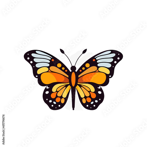 Abstract beutiful Butterfly Logo Vector illustration