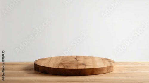 Design modern wood table. Generated with AI