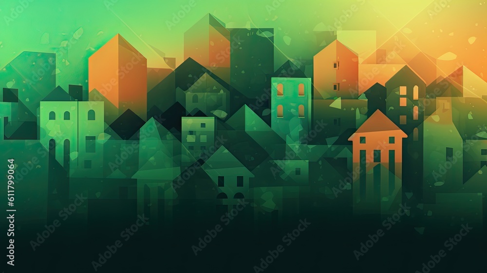 The green city concept. Generative ai The green city concept. Generative ai