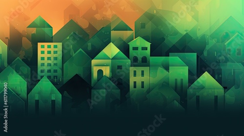 The green city concept. Generative ai