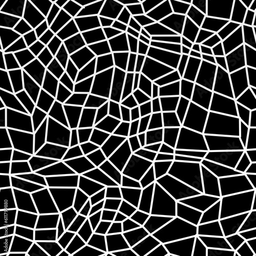 Asymmetrical White Black line Geometric Background element Seamless pattern. asymmetrical, monotone white black line design. Webbed minimalist line. Textured Abstract art