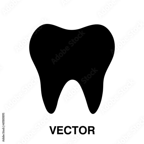 Tooth - Vector icon flat illustration on white background..eps
