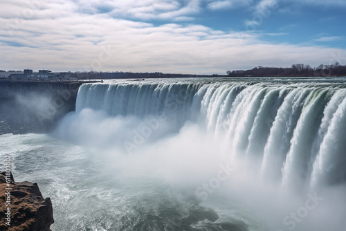 Niagara Falls landscape  created using AI generative technology  