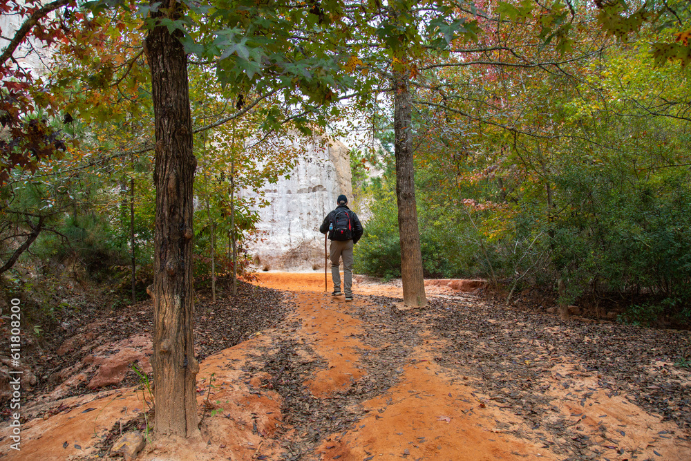 Fototapeta premium Trail hike in Georgia canyon