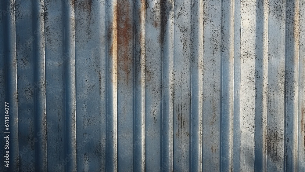 Weathered galvanized metal background texture created with Generative