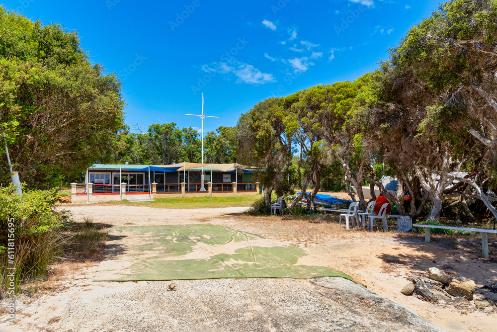 Obraz premium Augusta Yacht Club is situated on the banks of the beautiful Blackwood River.