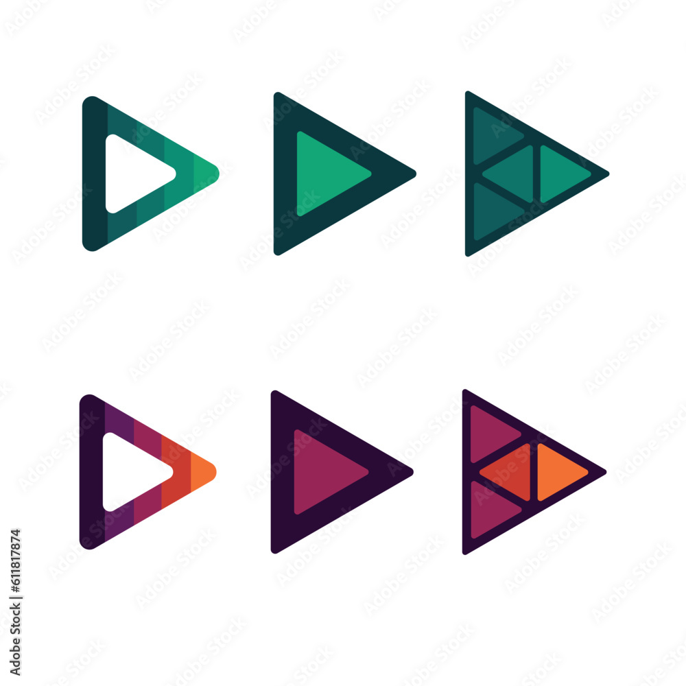 Play Button Icon,Logo Vector Set. Play Button Icon,Logo Vector Set.