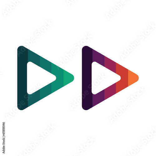 Free Download Play Button Icon Vector. Logo Vector. - GFXLoad