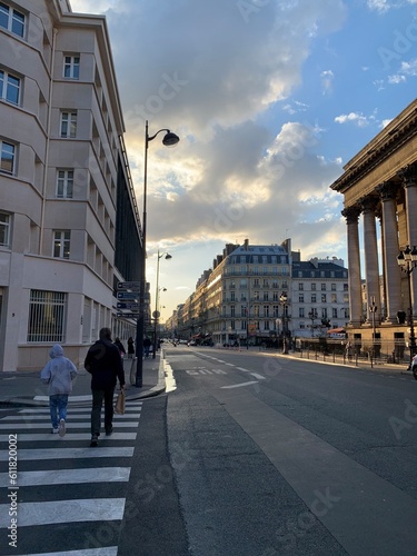 Evening sunset in Paris