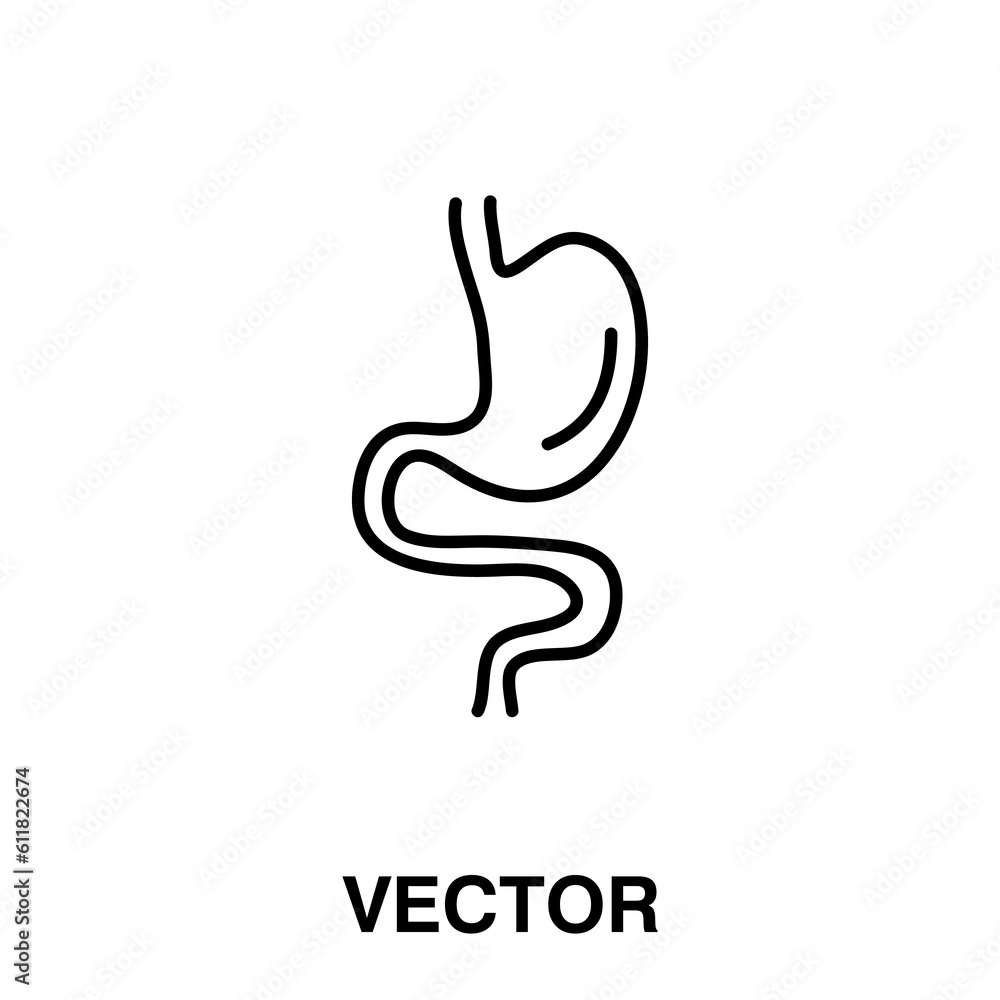 human stomach icon vector illustration logo template illustration on white background..eps human stomach icon vector illustration logo template illustration on white background..eps