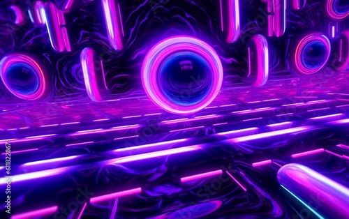 Neon Galactic Symphony: Mesmerizing Geometric Patterns and Cosmic Scenes, a Dazzling Collection for your Space-themed Dreams, Generative AI