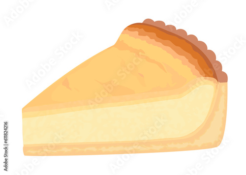 チーズタルトのイラスト