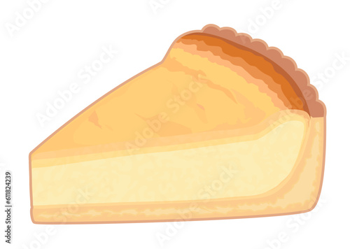 チーズタルトのイラスト