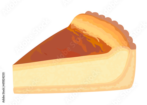 チーズタルトのイラスト