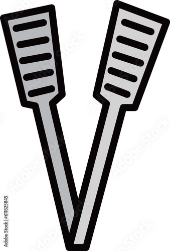 ミニカラーキャンプアイコン トング