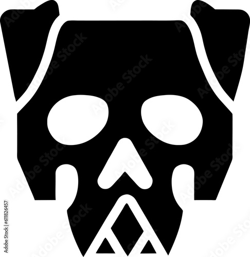 black skull dog