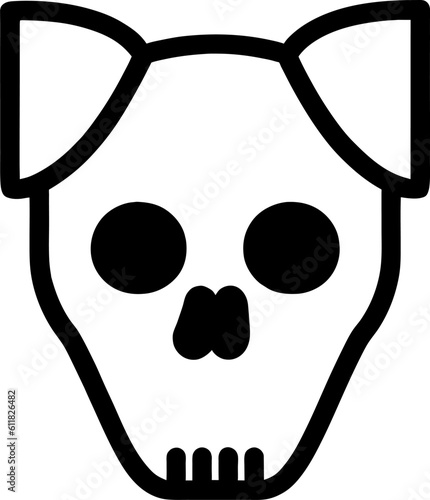 black skull dog