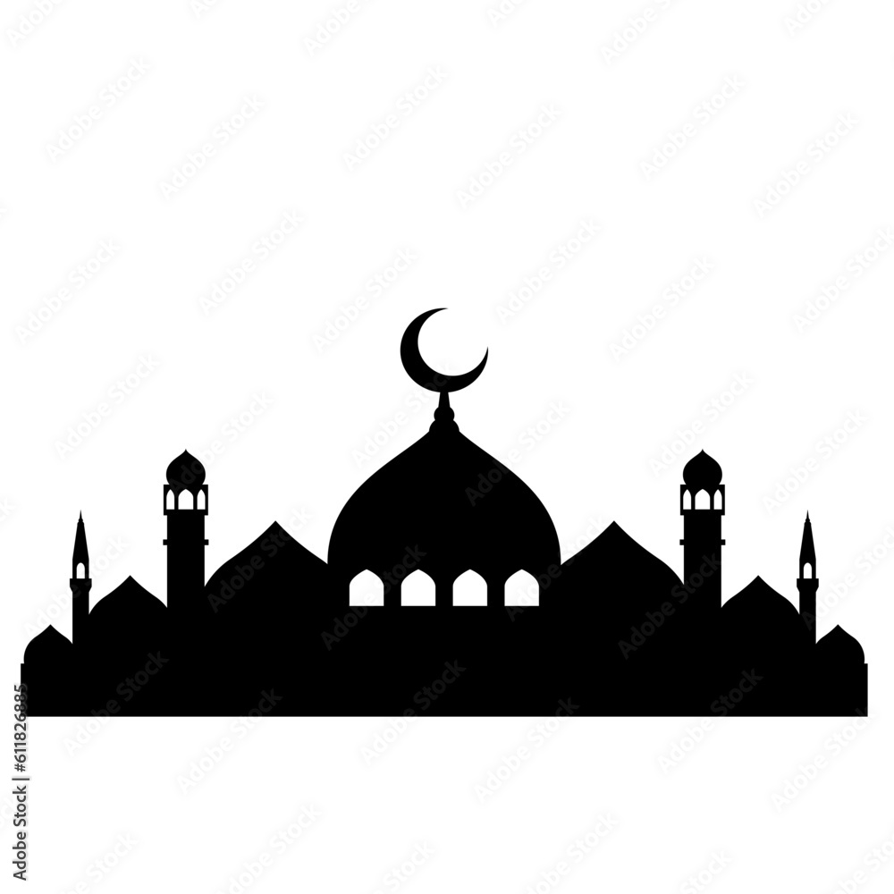 Mosque Vector Illustration Silhouette Mosque Icon For Sign And Symbol mosque-vector-illustration-silhouette-mosque-icon-for-sign-and-symbol