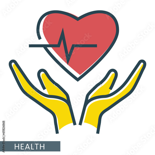 Health icons for app or web