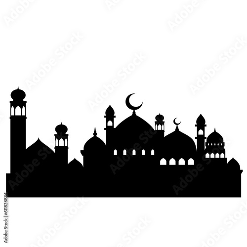 Photography Mosque vector illustration