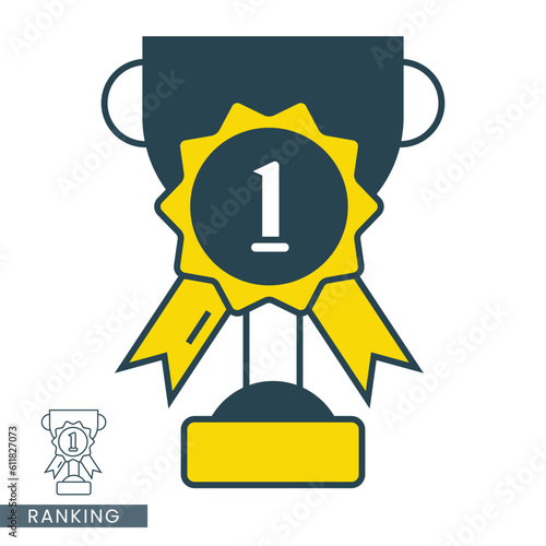 Rank or ranking icon for apps or web