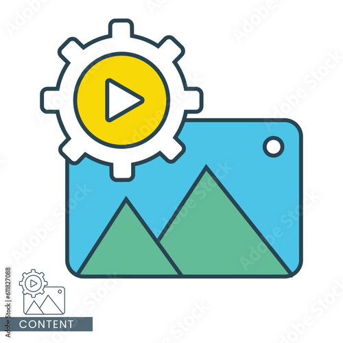 content icon for apps or web
